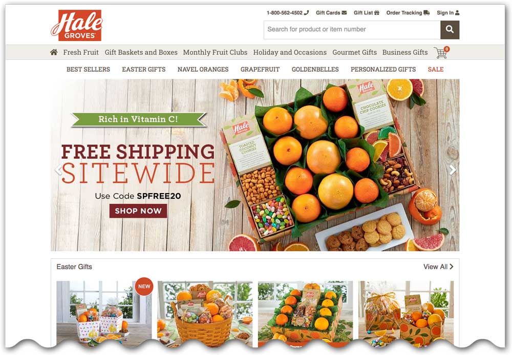 Hale Groves website screenshot